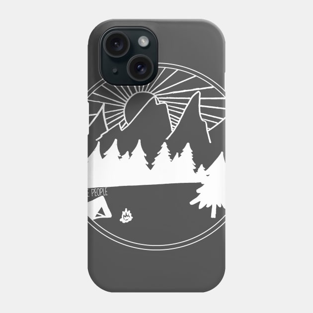 I hate people (white logo) Phone Case by misskyrstyn