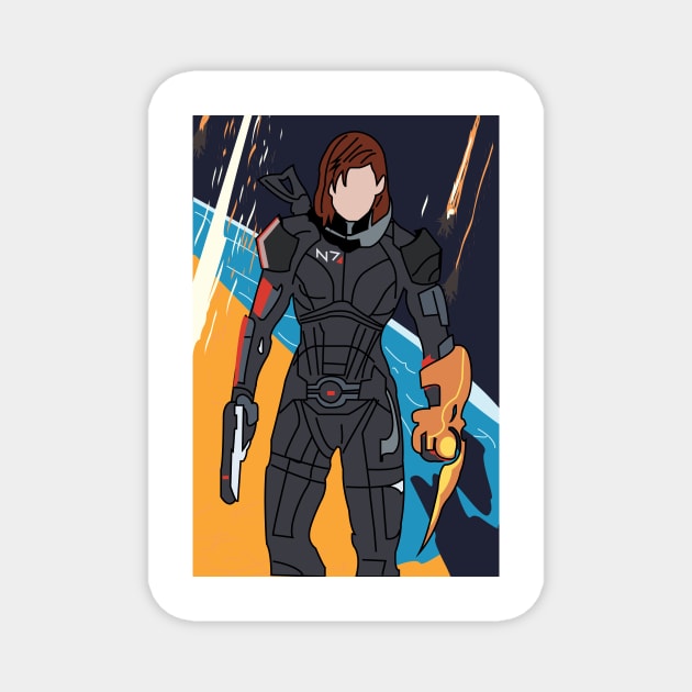 Commander Shepard Magnet by DaniVan