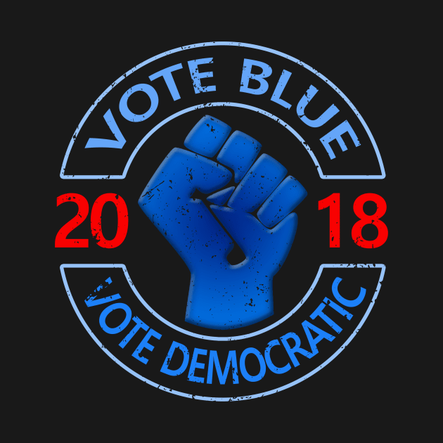 Vote Blue Vote Democrat by SeattleDesignCompany