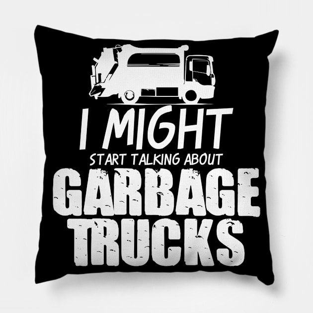 Garbage Truck Driver Joke RCV Pillow by DesignatedDesigner