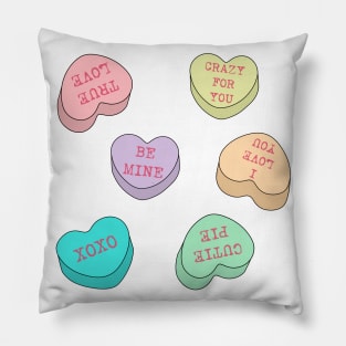 Standard conversation hearts Pillow