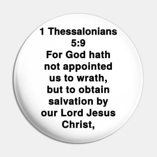 1 Thessalonians 5:9  King James Version (KJV) Bible Verse Typography Pin