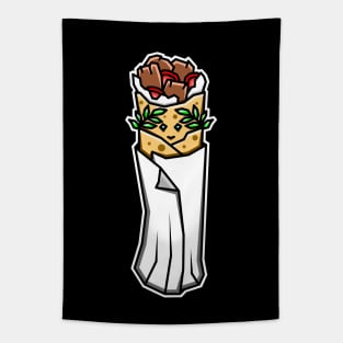 Cute Greek Canadian Donair in a Toga with Ancient Greece Vibes - Donair Tapestry