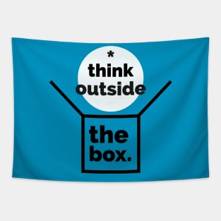 Think Outside The Box Tapestry