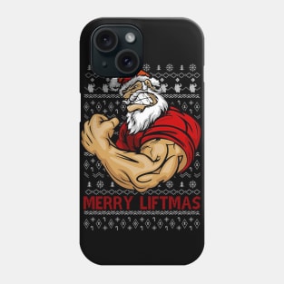 Merry Liftmas Ugly Christmas Gym Workout Gift Mens Phone Case