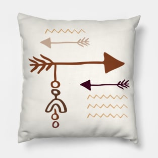 Aesthetics boho Arrows Pillow