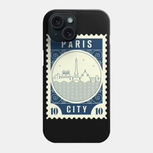 Paris Stamp Design Phone Case