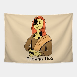 Meowna Lisa: Mona Lisa Cat Tapestry