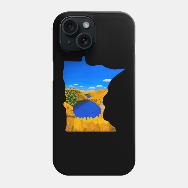 Minnesota Bean & Bear Lakes Phone Case by EcoElsa