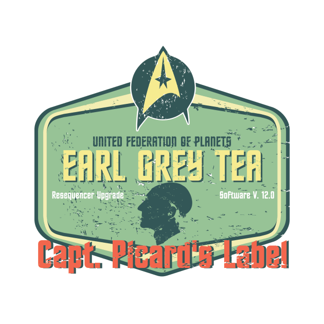 CAPT. PICARD'S LABEL EARL GREY TEA by karmadesigner