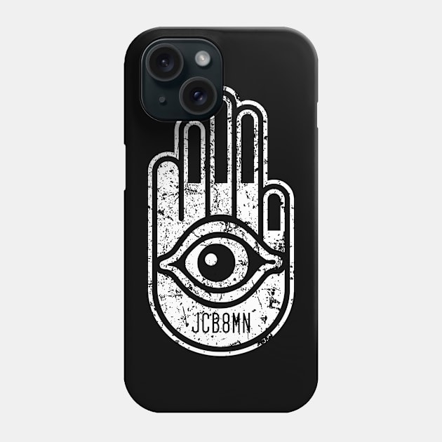 JC B8MN Hamsa Hand Logo Phone Case by Jen Bateman