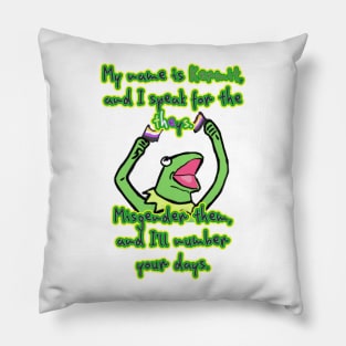 Kermit Will End You Pillow