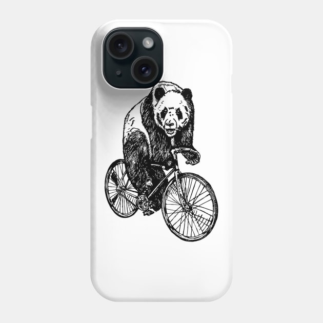 SEEMBO Panda Cycling Bicycle Bicycling Biker Biking Fun Bike Phone Case by SEEMBO