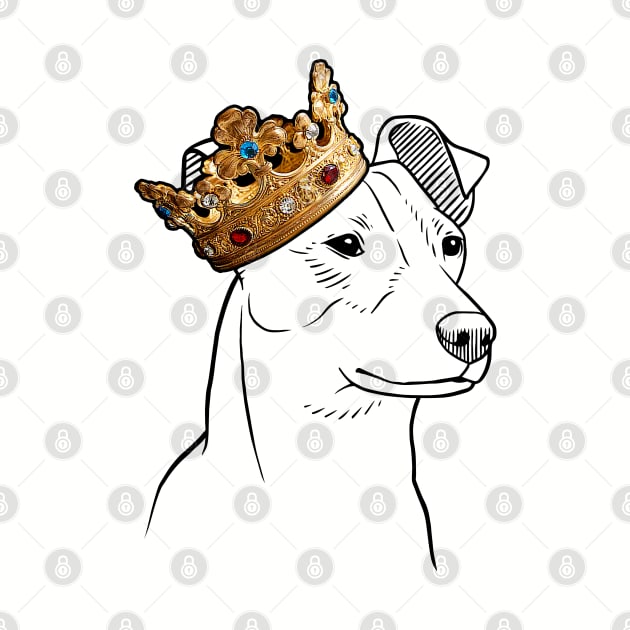 Jack Russell Dog King Queen Wearing Crown by millersye