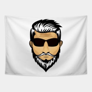 simple elegant beard Tapestry