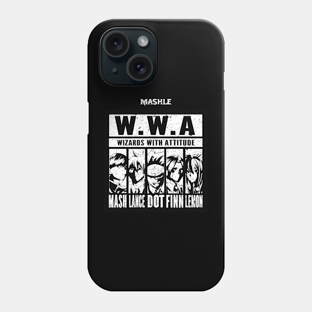 MASHLE: MAGIC AND MUSCLES (W.W.A. WIZARDS WITH ATTITUDE) GRUNGE STYLE Phone Case by FunGangStore
