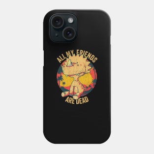 All My Friends Are Dead - cute retro vintage sunset Phone Case