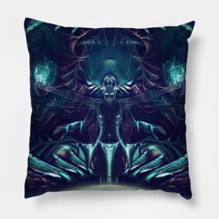 Antithetical - Visionary Art - Fractal Painting - Manafold Art Pillow