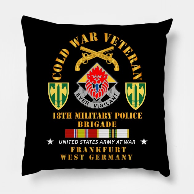 Cold War Vet - 18th Military Police Brigade DUI - SSI w COLD SVC Pillow by twix123844