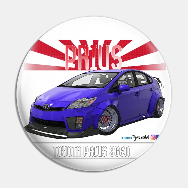 Toyota Prius 2JZ Avus Blue Pin by PjesusArt