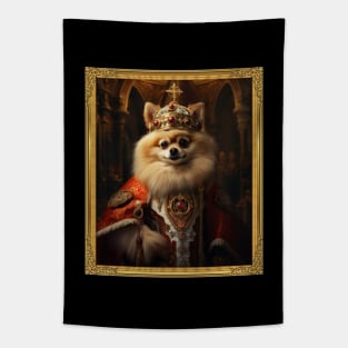 Royal Pomeranian - Medieval Polish King (Framed) Tapestry