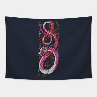 Nordic-Asian Dragon Tapestry