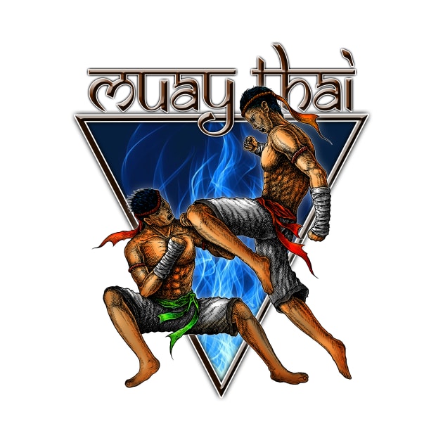 drawing muay thai by HornArt