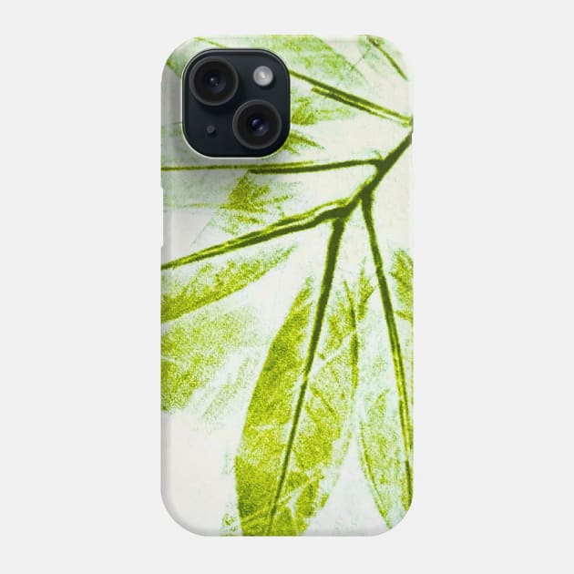 Nature Eco Leaf Print Phone Case by Journey Designs