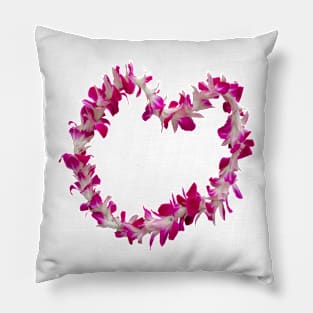 Beautiful Pink Hawaii Lei Pillow