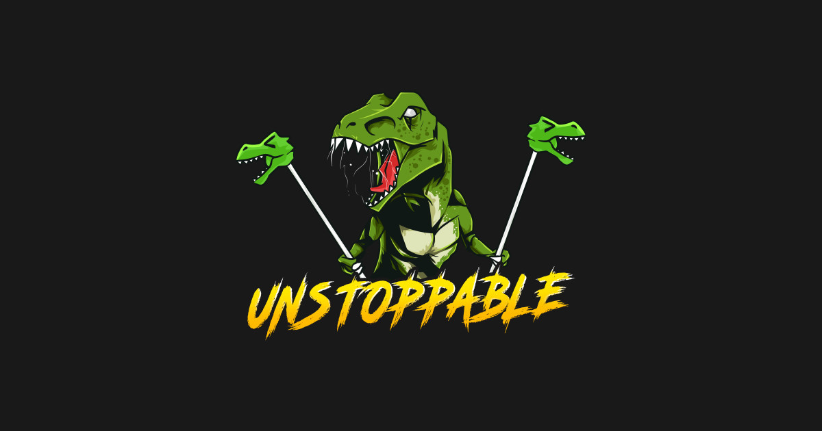 I Am Unstoppable TRex Funny Short Dinosaur Arms - Unstoppable Trex - KoÅek | TeePublic PL