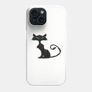 Spooky little  Halloween black cat Phone Case