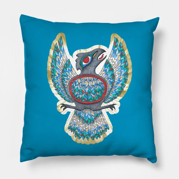 Thunderbird Pillow by The Midblackcat Shop