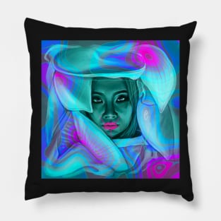 CL - H₩A (digital drawing) Pillow