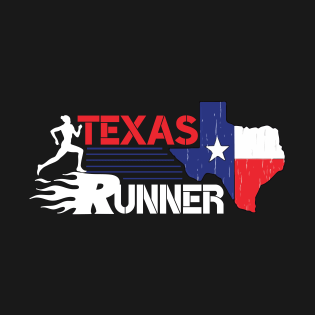 Texas running novelty, i love texas by mlleradrian