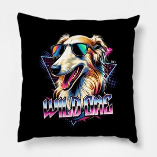 Wild One Borzoi Dog Pillow