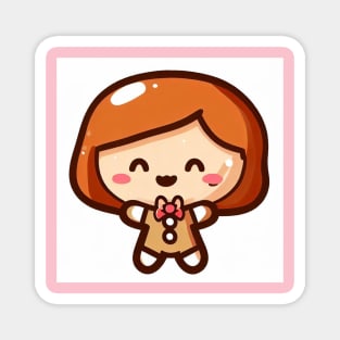 Gingerbread girl Magnet