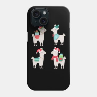 Christmas llamas Phone Case