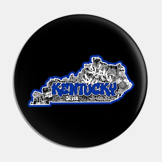 Kentucky Street Style Basketball Pin by KentuckyYall