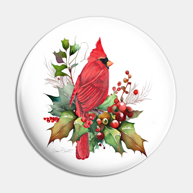 Cardinal Christmas on Shiplap A Pin by Jean Plout Designs