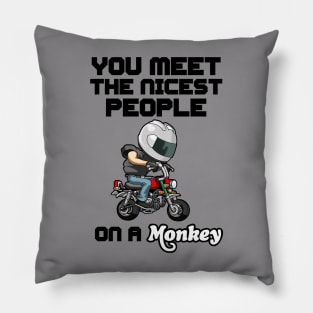 You meet the nicest people on a monkey Pillow