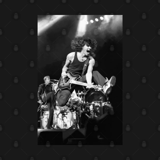 Eddie VanHalen BW Photograph by Concert Photos