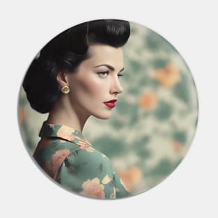 1950s Glam Woman Pin