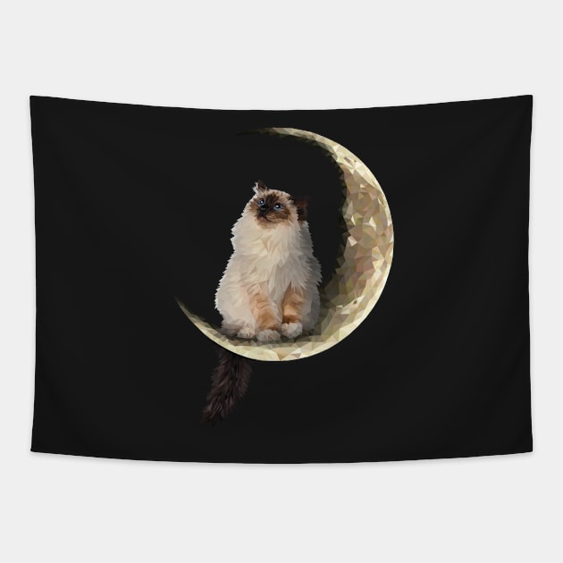 Mooncat Tapestry by Renasingsasong