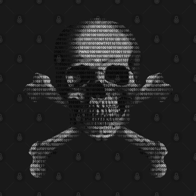 Hacker Skull and Crossbones by Packrat
