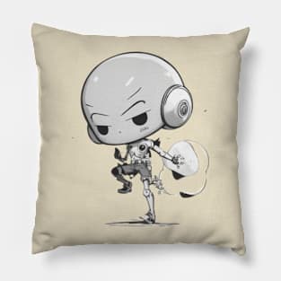 funny kids vintage//v2 Pillow