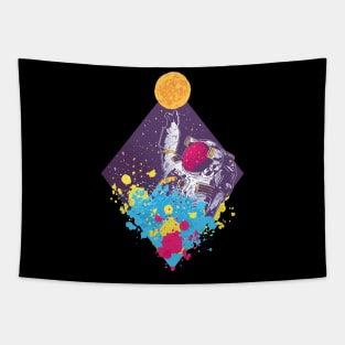 Abstract astronaut Tapestry