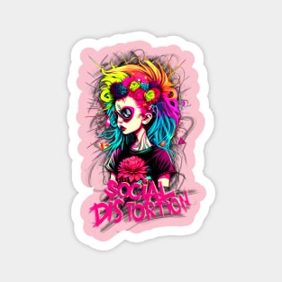 Punk Girl - Social Distortion Magnet