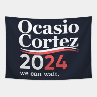 Alexandria Ocasio Cortez 2024 (We Can Wait) Tapestry