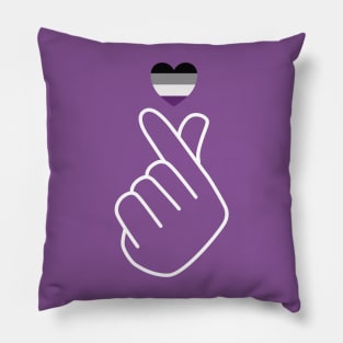 Asexual Pride Flag Korean Love Sign Pillow