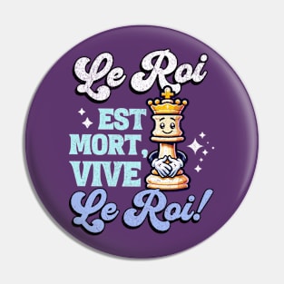 Le Roi est mort, Vive le roi - Vintage Chess King Pin